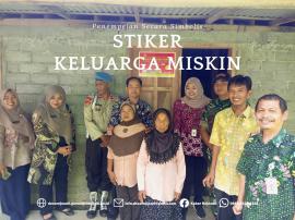 Launching penempelan stiker keluarga miskin